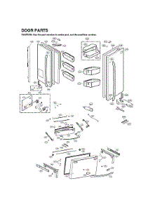 Door Parts parts for Lg Bottom-Mount Refrigerator LMXS30756S/00 from AppliancePartsPros.com