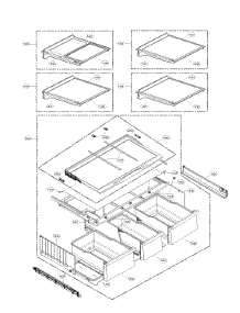 Refrigerator Parts parts for Lg Bottom-Mount Refrigerator LMXS30776D/02 from AppliancePartsPros.com
