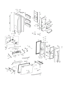 Door Parts parts for Lg Bottom-Mount Refrigerator LMXS30776D/02 from AppliancePartsPros.com