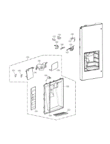 Dispenser Parts parts for Lg Bottom-Mount Refrigerator LMXS30776D/02 from AppliancePartsPros.com