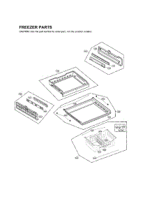 Freezer Parts parts for Lg Bottom-Mount Refrigerator LMXS30776D/04 from AppliancePartsPros.com