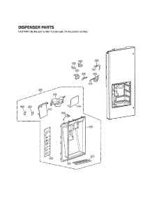 Dispenser Parts parts for Lg Bottom-Mount Refrigerator LMXS30776D/04 from AppliancePartsPros.com