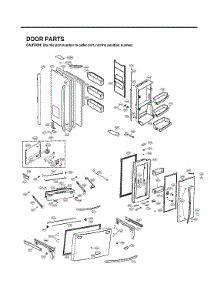 Door Parts parts for Lg Bottom-Mount Refrigerator LMXS30776S/04 from AppliancePartsPros.com