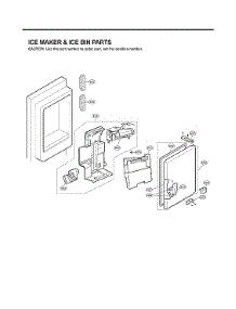 Ice Maker / Ice Bin Parts parts for Lg Bottom-Mount Refrigerator LMXS30776S/04 from AppliancePartsPros.com