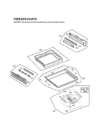 Freezer Parts parts for Lg Bottom-Mount Refrigerator LMXS30776S/05 from AppliancePartsPros.com