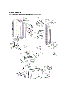 Door Parts parts for Lg Bottom-Mount Refrigerator LMXS30786S/00 from AppliancePartsPros.com