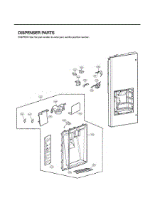 Dispenser Parts parts for Lg Bottom-Mount Refrigerator LMXS30786S/00 from AppliancePartsPros.com