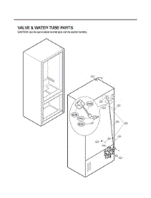 Valve & Water Tube Parts parts for Lg Bottom-Mount Refrigerator LMXS30786S/00 from AppliancePartsPros.com