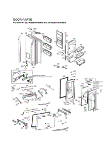 Door Parts parts for Lg Bottom-Mount Refrigerator LMXS30796S/01 from AppliancePartsPros.com