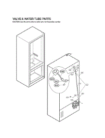 Valve & Water Tube Parts parts for Lg Bottom-Mount Refrigerator LMXS30796S/01 from AppliancePartsPros.com