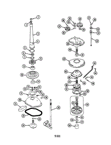 Transmission parts for Admiral Washer LNC6743A71 from AppliancePartsPros.com
