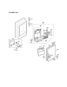 Ice Maker Parts parts for Lg Bottom-Mount Refrigerator LNXC23766D/01 from AppliancePartsPros.com