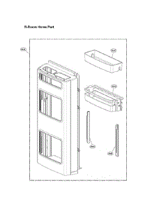Refrigerator Room Home Parts parts for Lg Bottom-Mount Refrigerator LNXC23766D/01 from AppliancePartsPros.com