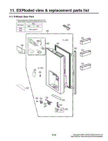 R-Room Door Parts parts for Lg Bottom-Mount Refrigerator LNXS30996D/00 from AppliancePartsPros.com