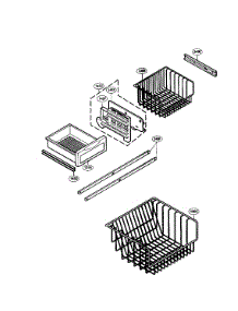 Freezer Parts parts for Lg Bottom-Mount Refrigerator LRBC22522ST from AppliancePartsPros.com