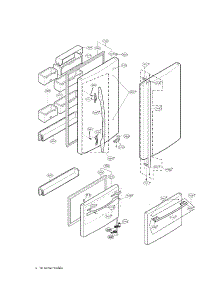 Door Parts parts for Lg Bottom-Mount Refrigerator LRBC22522WW from AppliancePartsPros.com