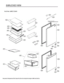 Doors / Drawers parts for Lg Bottom-Mount Refrigerator LRBCC1204S/00 from AppliancePartsPros.com