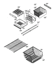 Freezer Parts Assembly parts for Lg Bottom-Mount Refrigerator LRBN22514ST from AppliancePartsPros.com