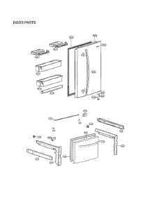 Door Parts parts for Lg Bottom-Mount Refrigerator LRDCS2603D/00 from AppliancePartsPros.com