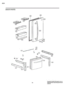 Door Parts parts for Lg Bottom-Mount Refrigerator LRDCS2603S/00 from AppliancePartsPros.com