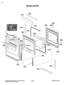 Door Parts parts for Lg Electric Range LRE3194BD/00 from AppliancePartsPros.com