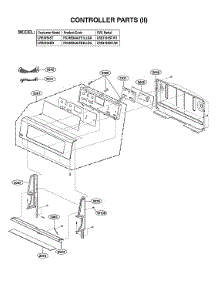 Controller (Ii) parts for Lg Electric Range LRE3194BD/01 from AppliancePartsPros.com