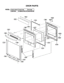 Door Parts parts for Lg Electric Range LRE3194SW/00 from AppliancePartsPros.com