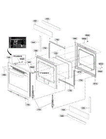 Door Parts parts for Lg Electric Range LRE6383ST/00 from AppliancePartsPros.com