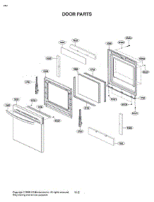Door Parts parts for Lg Electric Range LREL6321S/00 from AppliancePartsPros.com
