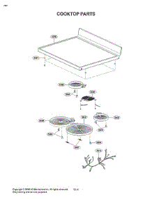 Cooktop Parts parts for Lg Electric Range LREL6321S/00 from AppliancePartsPros.com