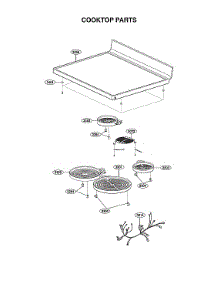 Cooktop Parts parts for Lg Electric Range LREL6323S/00 from AppliancePartsPros.com