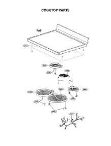 Cooktop Parts parts for Lg Electric Range LREL6325F/00 from AppliancePartsPros.com