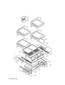 Refrigerator Parts parts for Lg Bottom-Mount Refrigerator LRFC21755SB from AppliancePartsPros.com