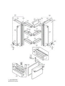Door Parts parts for Lg Bottom-Mount Refrigerator LRFC21755SB from AppliancePartsPros.com