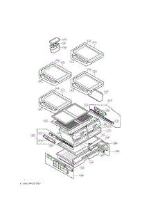 Refrigerator Parts parts for Lg Bottom-Mount Refrigerator LRFC21755ST from AppliancePartsPros.com