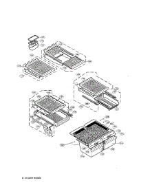 Refrigerator parts for Lg Bottom-Mount Refrigerator LRFC22750ST from AppliancePartsPros.com