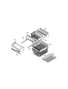 Freezer parts for Lg Bottom-Mount Refrigerator LRFC22750SW from AppliancePartsPros.com