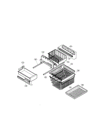 Freezer parts for Lg Bottom-Mount Refrigerator LRFC22750TT from AppliancePartsPros.com