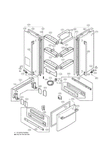 Door Parts parts for Lg Bottom-Mount Refrigerator LRFD21855ST from AppliancePartsPros.com