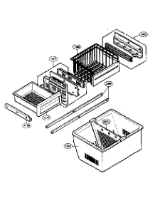Freezer Parts parts for Lg Bottom-Mount Refrigerator LRFD25850SB from AppliancePartsPros.com