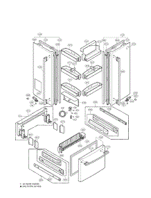 Door Parts parts for Lg Bottom-Mount Refrigerator LRFD25850ST/00 from AppliancePartsPros.com