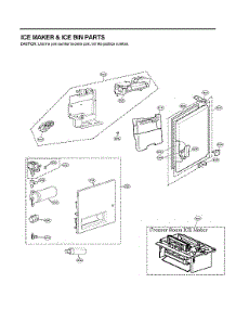 Ice Maker / Ice Bin Parts parts for Lg Bottom-Mount Refrigerator LRFDC2406D/00 from AppliancePartsPros.com