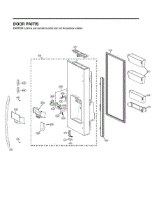 Dispenser Door Parts parts for Lg Bottom-Mount Refrigerator LRFDC2406S/00 from AppliancePartsPros.com