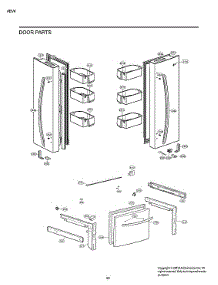 Door Parts parts for Lg Bottom-Mount Refrigerator LRFDS3006D/00 from AppliancePartsPros.com
