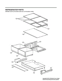 Refrigerator Parts parts for Lg Bottom-Mount Refrigerator LRFDS3006S/00 from AppliancePartsPros.com