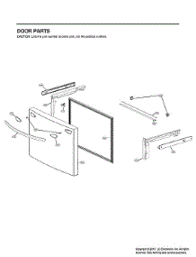 Freezer Door Parts parts for Lg Bottom-Mount Refrigerator LRFDS3006S/00 from AppliancePartsPros.com