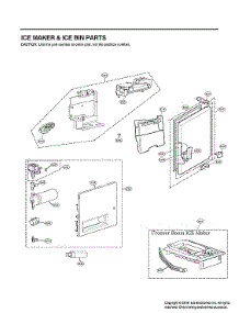 Ice Maker / Ice Bin Parts parts for Lg Bottom-Mount Refrigerator LRFDS3006S/00 from AppliancePartsPros.com