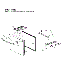 Freezer Door Parts parts for Lg Bottom-Mount Refrigerator LRFDS3016S/00 from AppliancePartsPros.com