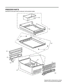 Freezer Parts parts for Lg Bottom-Mount Refrigerator LRFDS3016S/01 from AppliancePartsPros.com