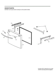 Freezer Door Parts parts for Lg Bottom-Mount Refrigerator LRFDS3016S/01 from AppliancePartsPros.com